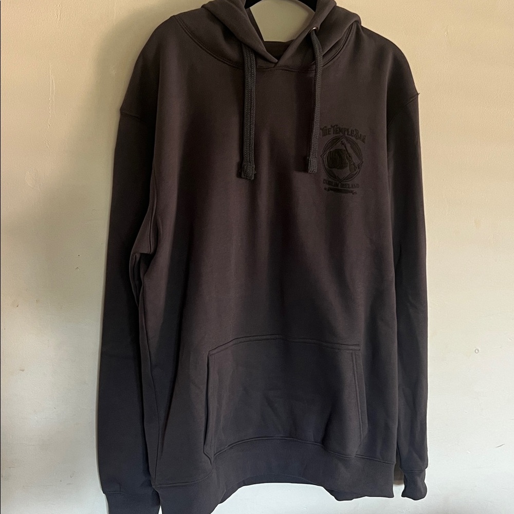 Men's Charcoal Hoodie with Logo